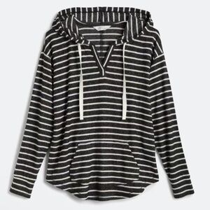 Market & Spruce Kallon Striped Brushed Knit Hoodie - Size XL